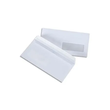 [110x220] 500 Enveloppes Blanches Open System Directo 110x220 mm 90 g/m² Avec fenêtre