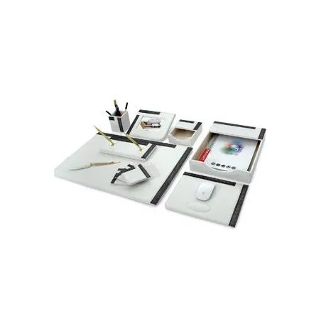 [9 pièces] Ensemble de Bureau en Simili cuir 9 pièces