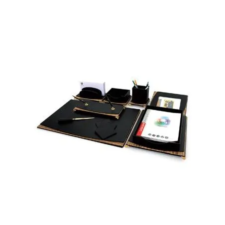 [Simili cuir 9] Ensemble de Bureau Simili cuir 9 pièces