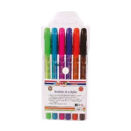 [950/6] Pochette de 6 Stylos Smart 950/6 - Stylos Bille Assortis | Maroc