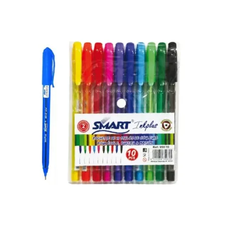 [950/10] Pochette de 10 Stylos Smart 950/10 - Stylos Bille Assortis | Maroc