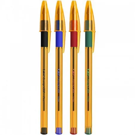 [BIC Orange] Boîte de 20 stylos Bille BIC Orange Grip 3 Coloris au choix