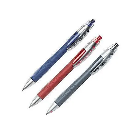 [36 stylos] boite de 36 stylos encre Gel BIC ReAction couleurs assorties Noir/Bleu