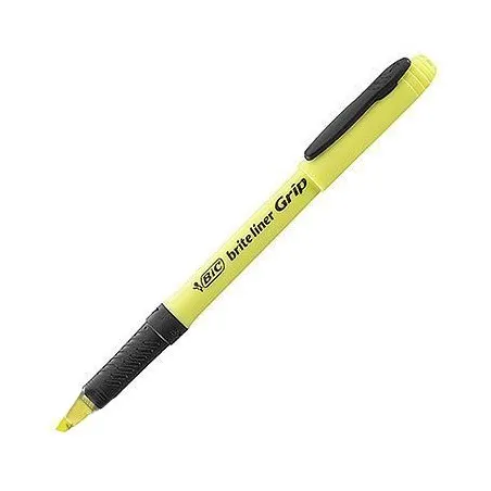 Boite de 12 Surligneurs BIC Brite Liner Grip couleur Coloris au choix
