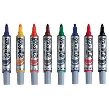 Boite de 12 Marqueurs pour tableaux PENTEL Maxiflo