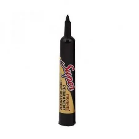 Boite de 12 Marqueurs Super Permanent Monami Couleur Noir