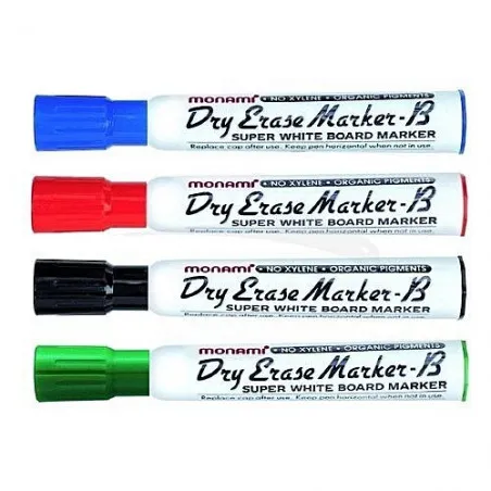 Boite de 12 Marqueurs Effaçables MonAmi Dry erase 4 Coloris au choix