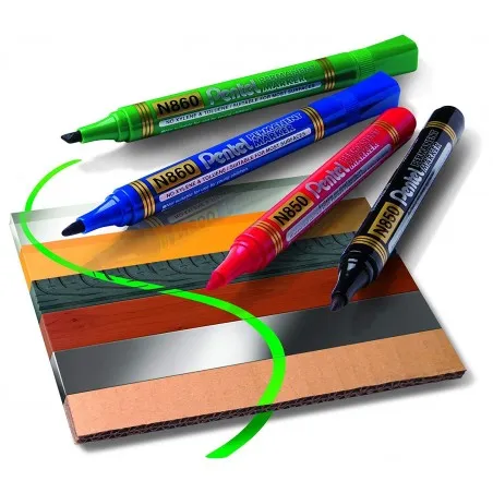 Pochette de12 Marqueurs permanent PENTEL N850 Coul assorties