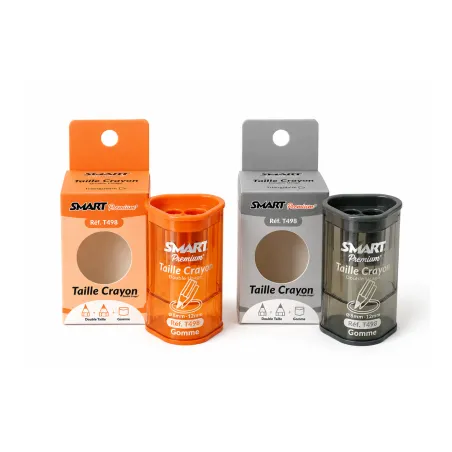 Taille-Crayon 2 Usages avec Gomme Smart Premium