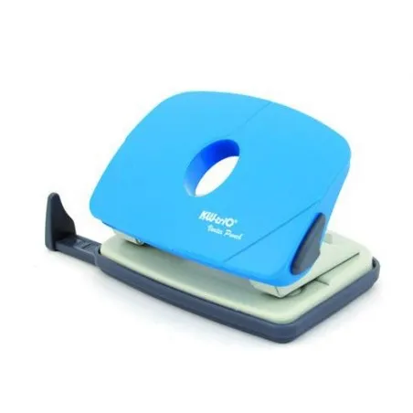 [Coul Bleu] Perforeuse 2 trous KW-triO métallisée 16 feuilles Coul Bleu
