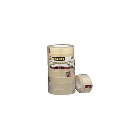 [19 mm x 33 m] Lot de 10 rouleaux Adhésifs SCOTH Trensparents19 mm x33 m