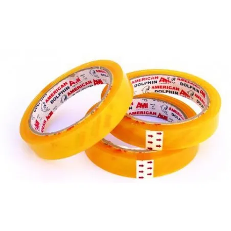 [19mmx66m] Lot de 16 rouleaux adhésifs Transparents Dolphin 19mmx66m