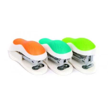 [12 Agrafeuses] Lot de 12 Agrafeuses de bureau Mini (3 Coloris au choix)