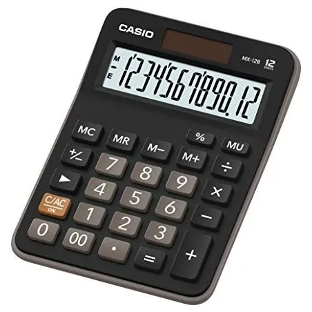 Calculatrice de bureau Casio 12 digits Casio mx-12b-bk