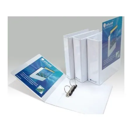 [Dos 35] Classeur PVC à 4 Anneaux en D ATLAS format A4, Dos 35 mm