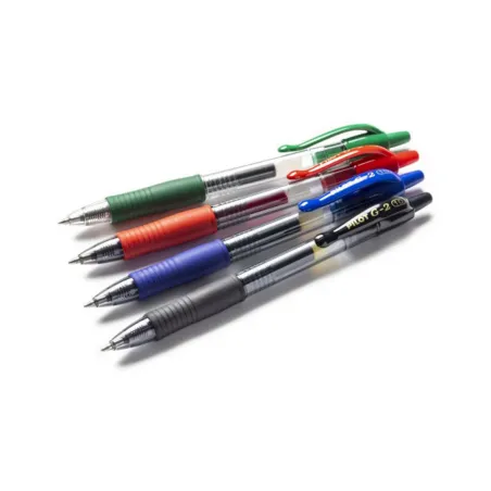 [G-2] Pack de 4 Stylos Gel Pilot G-2 Bleu, Noir, Rouge, Vert