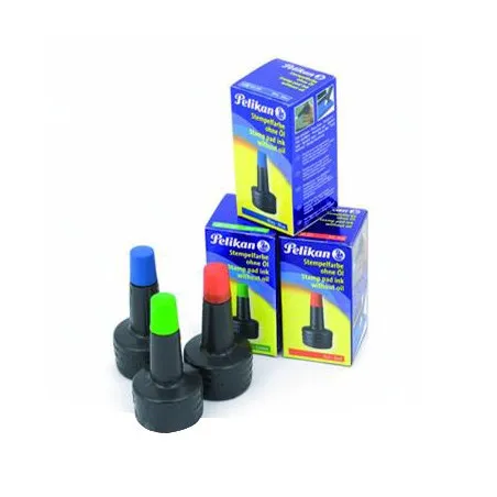 [Encre] Lot de 10 flacons d'encre à tampon Pelikan Coloris au choix