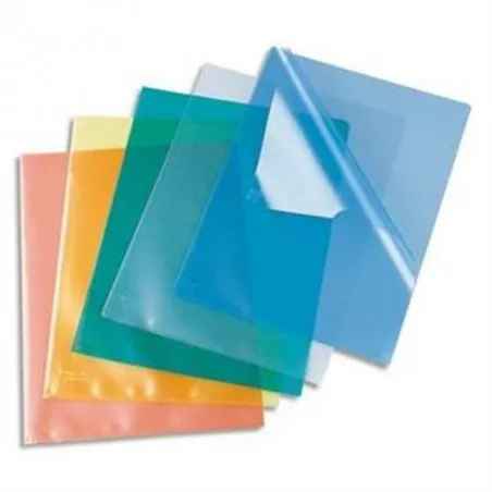 [ESSELTE] Boite de 100 pochettes coin ESSELTE en PVC grainé