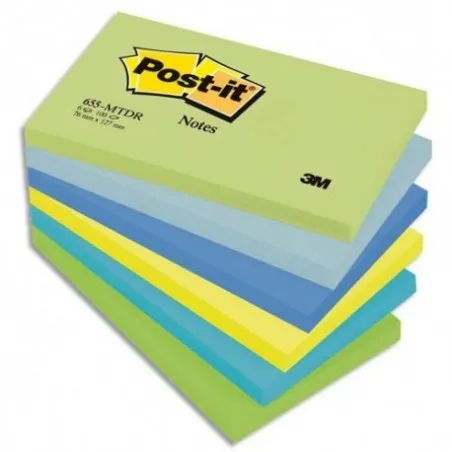 [76x127] Lot de 10 blocs de 100 Notes repositionnables POST IT
