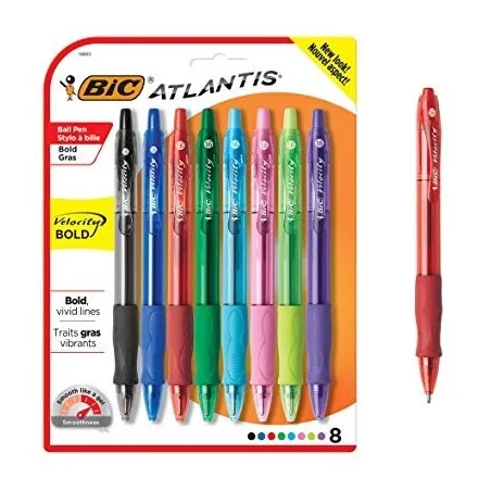 [180] boite de 12 stylos encre Gel Velocity BIC coloris au choix
