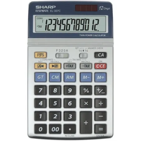 Calculatrice de bureau SHARP EL- 337C 12 chiffres