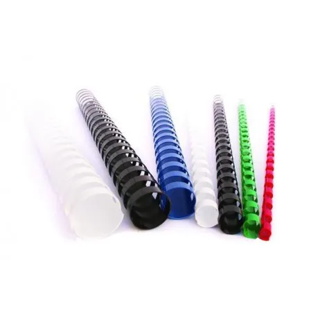 Boîte de 100 baguettes spirales plastiques pour reliure A4