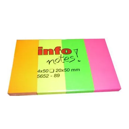 Lot de 10 Blocs de 4 notes repositionnables Info-notes