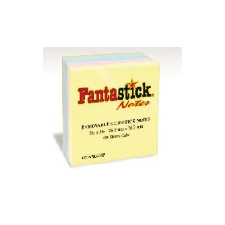 Lot de 12 notes repositionnables Pastelles Fantastick