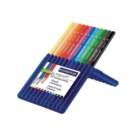 [Ergosoft] Boite de 12 Crayons de couleur Ergosoft STAEDTLER