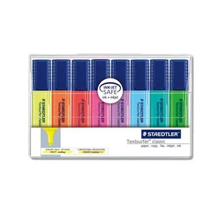 [Textsurfer] Pochette de 8 Fluorescents Textsurfer classique STAEDTLER