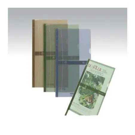 [baguette] Lot de 3 Chemises à baguette coulissante en polypro Atlas format A4