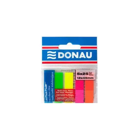 Lot de 12 Pochettes de 125 Index marques-pages DONAU