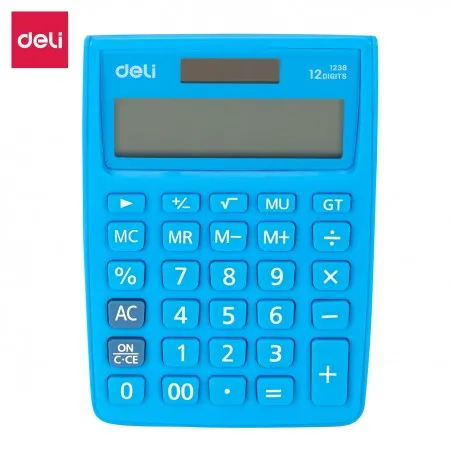 Calculatrice de bureau Deli-E1238 bleu