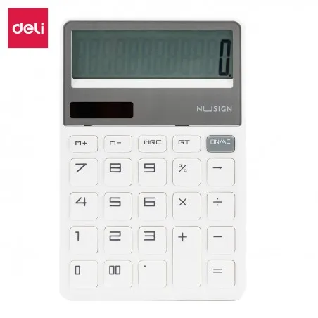 Deli-ENS042 Calculatrice Nusign BLANC