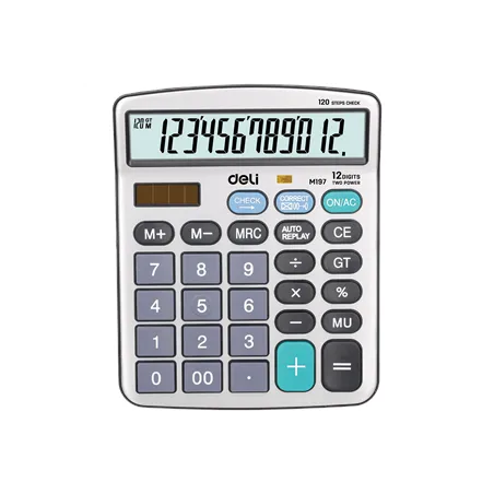 Calculatrice Deli 12 Chiffres 120 Étapes Vérifier M19710