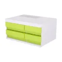ABS DESK ORGANIZER , 4 DRAWERS, 3 COMP. EZ25050
