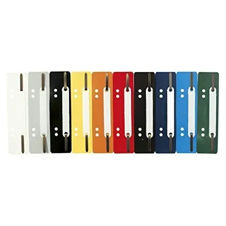 [Fixe-dossier] Lot de 250 Fixe-dossier à lamelles (Couleurs assorties)