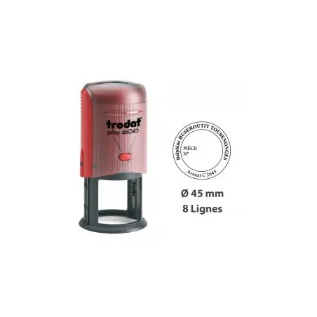 [46045] Cachet Personnalisable TRODAT 46045 Plaque ronde Ø 45 mm