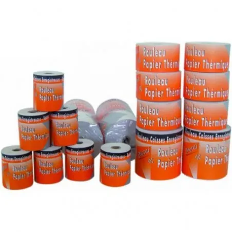 [DUVRAI] Lot de 10 Rouleaux Papier thermique DUVRAI FT: 57mm Ø35mm