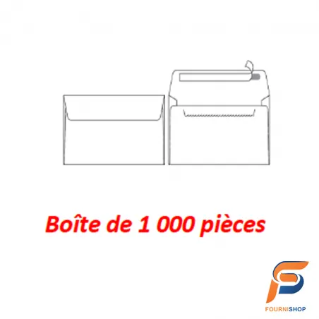 [Enveloppe] Enveloppes DL-W 110×220 mm – Blanc 80 g
