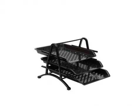 [PANIER A COURRIER] PANIER A COURRIER 3 ETAGES NOIR ARK