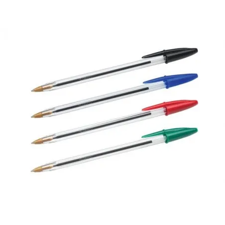 [stylos Bille Cristal] Boîte de 50 stylos Bille Cristal Médium BIC 4 Coloris au choix