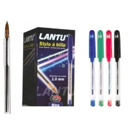 [LANTU] Boîte de 50 Stylos bille LANTU Coloris au choix