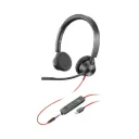 Micro-casque Poly Blackwire 3325 stéréo USB-C + connexion 3,5 mm + adaptateur USB-C/A (8X221AA)