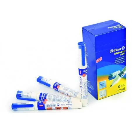 [Pelikan 7 ml] Boite de 12 Stylos Correcteurs pointe fine Pelikan 7 ml
