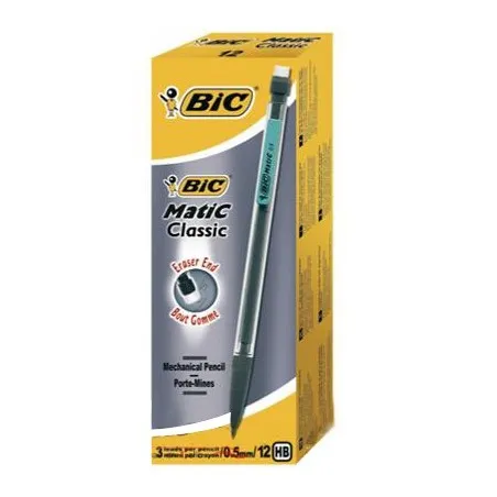[BIC Matic] Boite de 12 Portes mines BIC Matic Hex 0.7