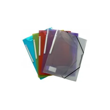 [10 Chemises] Lot de 10 Chemises à rabat A4 SICLA en polypropylène Col au choix
