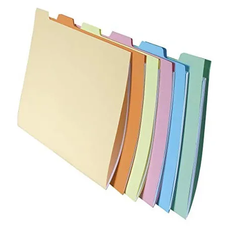 [10X6] Paquet de 10X6 chemises à onglets pour dossiers suspendus, Pour Tiroir (assortis)