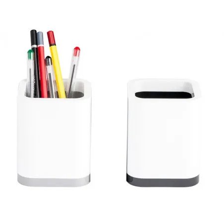 Porte stylo élégant carré blanc MEMORY