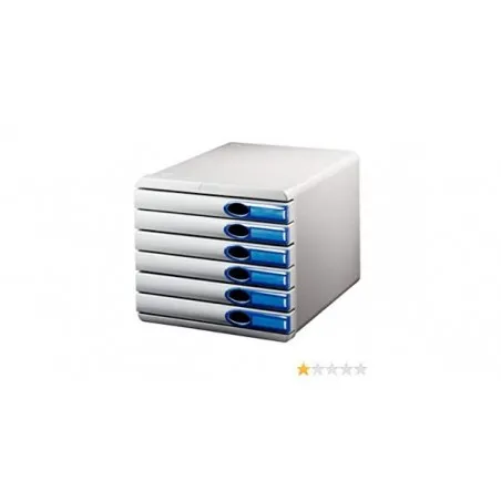 Module de classement 5 Tiroirs LEITZ Allura Gris/Bleu